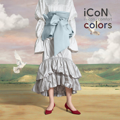 2024AW：iCoN COLORS：ポインテッドトゥ エナメル パンプス（C57171）ワインE/mamian（マミアン）