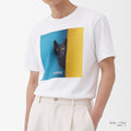 予約：urday【Animal／Black Cat／BY】フォトTシャツ（2649413）ホワイト/urday（マミアン）