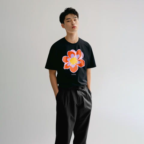 urday【Petal Power】Tシャツ（8216293）ブラック／ホワイト/urday（マミアン）