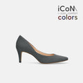 30%OFF：iCoN COLORS：ポインテッドトゥ スエード パンプス（C76532）チャコールS/mamian（マミアン）