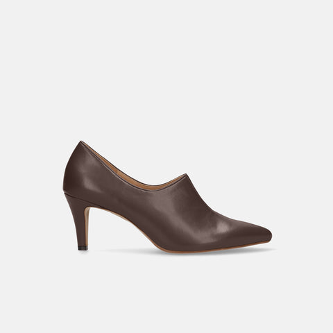 2025AW：フロント スリット ブーティ（7235）ブラウン/mamian（マミアン）