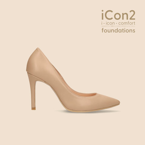 iCon2 Foundations 2024：ポインテッドトゥ パンプス（F970）モイストナチュラル/mamian（マミアン）