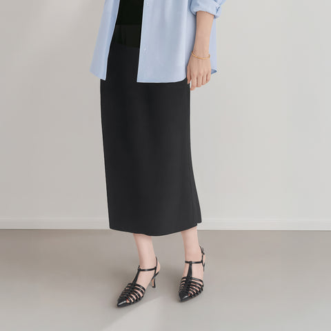 2026SS：ポインテッドトゥ グルカサンダル 5.5cmヒール（m55207）ブラック/mamian（マミアン）