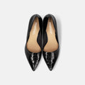 2025AW：サイドコンシャス デザイン パンプス（m45007）ブラックCR/mamian（マミアン）
