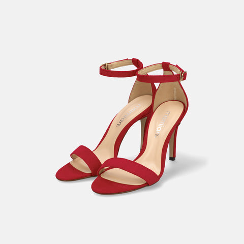 2026SS：ハイヒール ライン サンダル（3570）レッドS/mamian（マミアン）