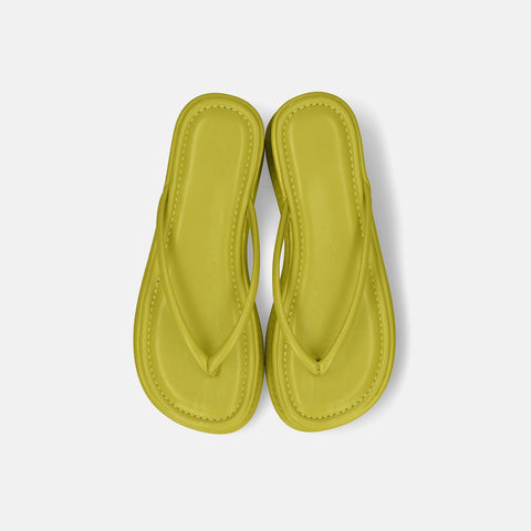 40%OFF：厚底 トングサンダル（cs04）ライム/mamian セレクトアイテム（マミアン）